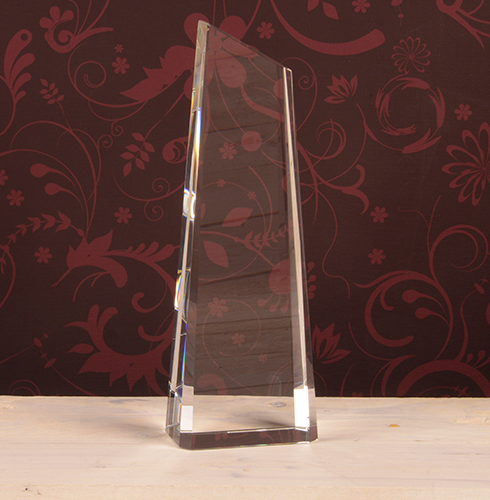 3D Crystal Obelisk Award 240x80x50mm