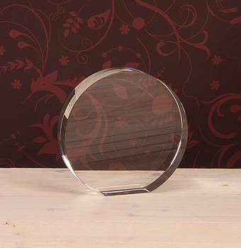 3D Crystal Round Award 125x125x30mm