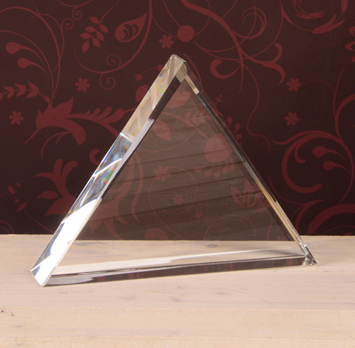3D Crystal Triangle Award 195x150x40mm