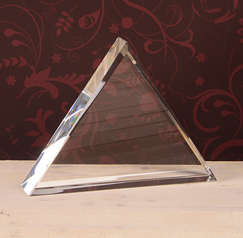 3D Crystal Triangle Award 195x150x40mm
