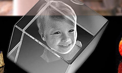 Crystal Memories 3d Kristaller Med Lasergraverat Foto Text