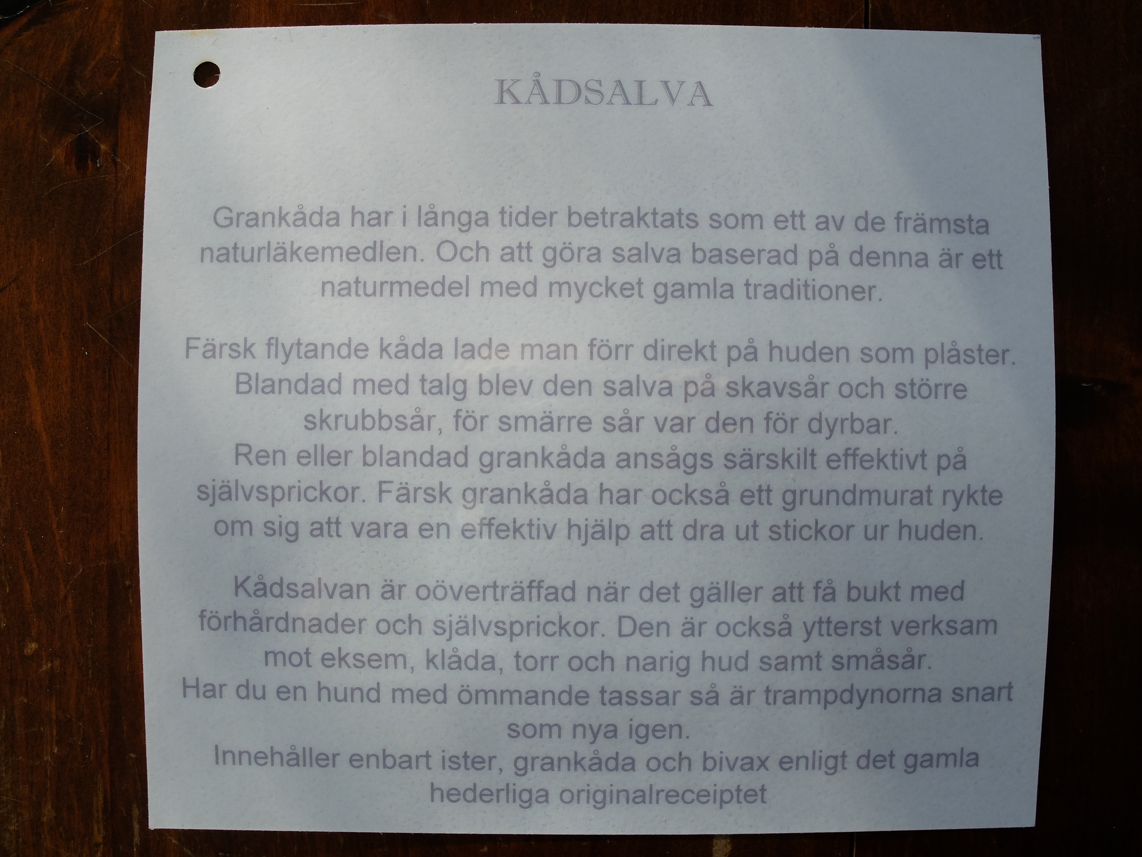 Kådsalva  15ml - 2