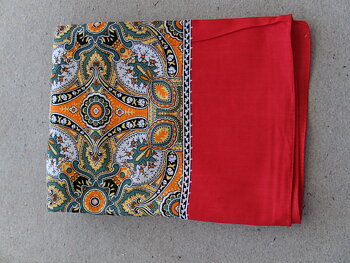 Röd/Scarf/stor