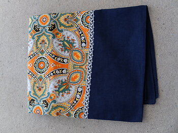 Blå/Scarf  stor