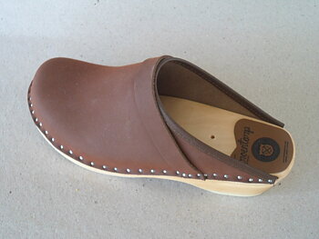 Trätoffel / träskor brun original