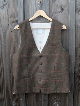 Väst i Brun-Tweed UTGÅENDE