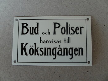 Bud & Polis/Skylt   