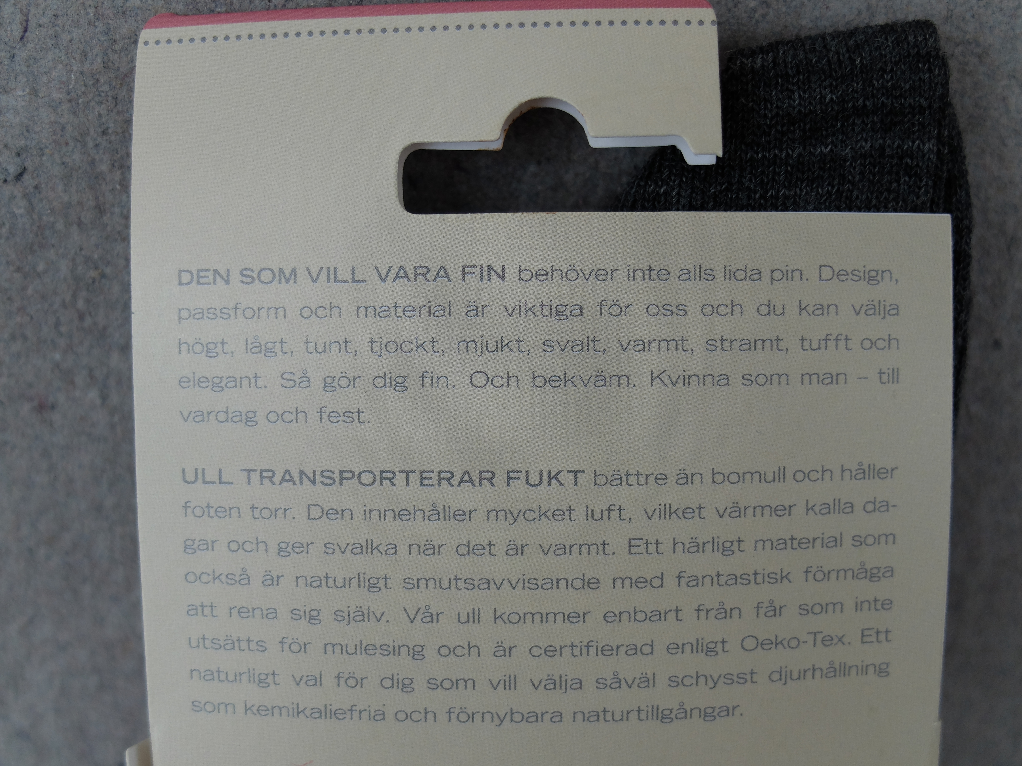 Ullstrumpa-Svart Skogslyckan  - 4