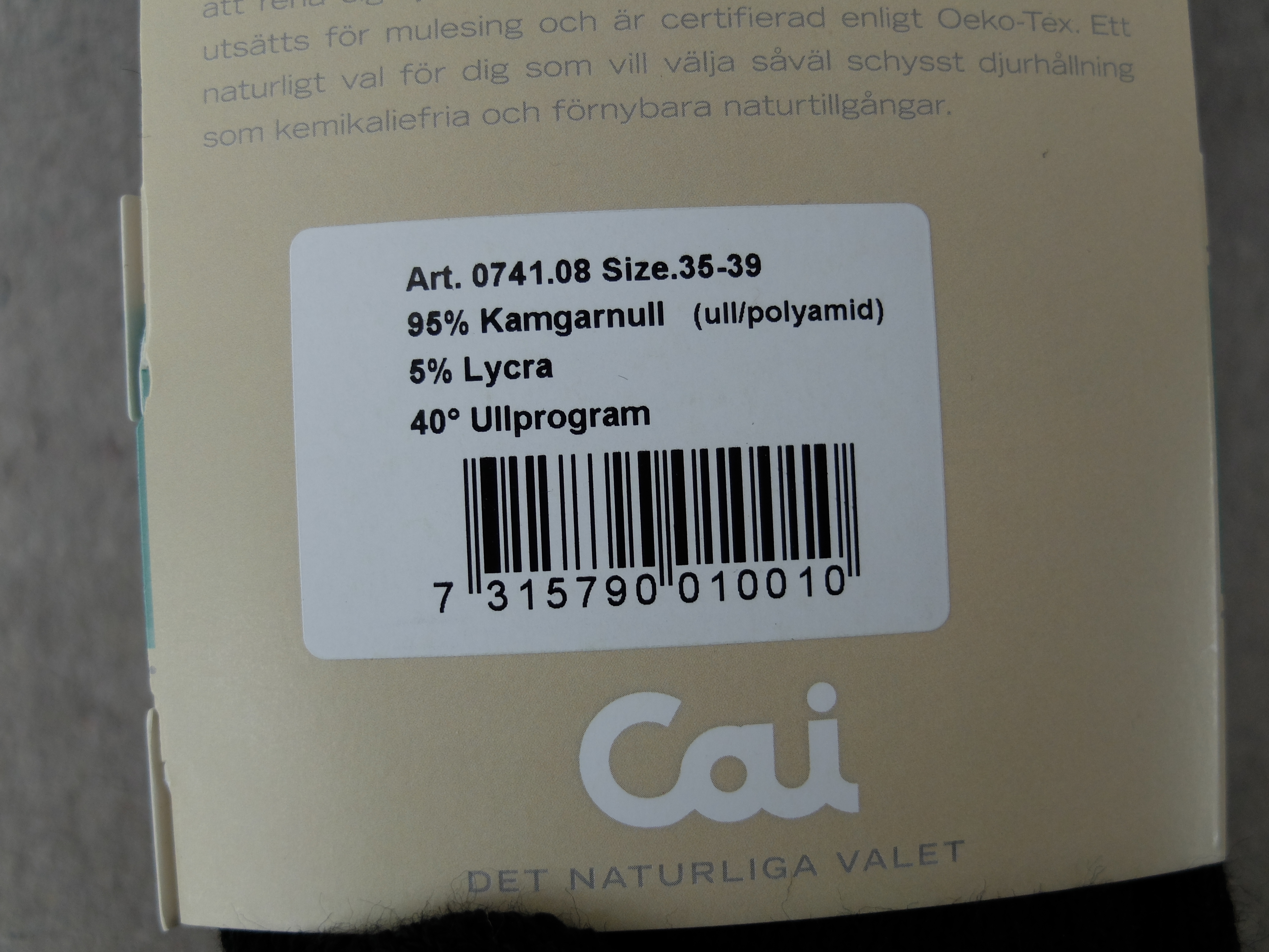 Ullstrumpa-Grå  Skogslyckan - 3