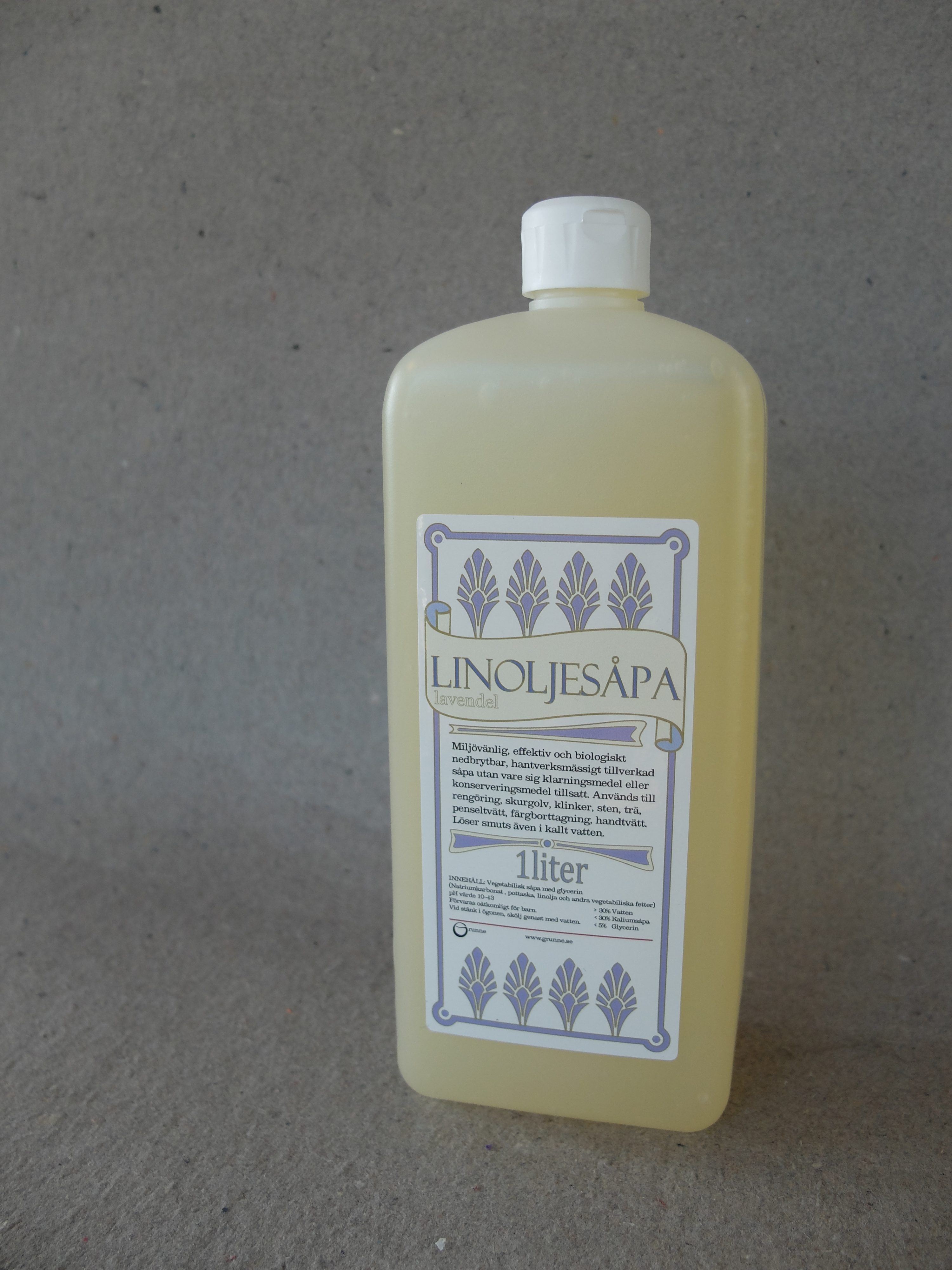 Linoljesåpa/Lavendel/ 1 liter  