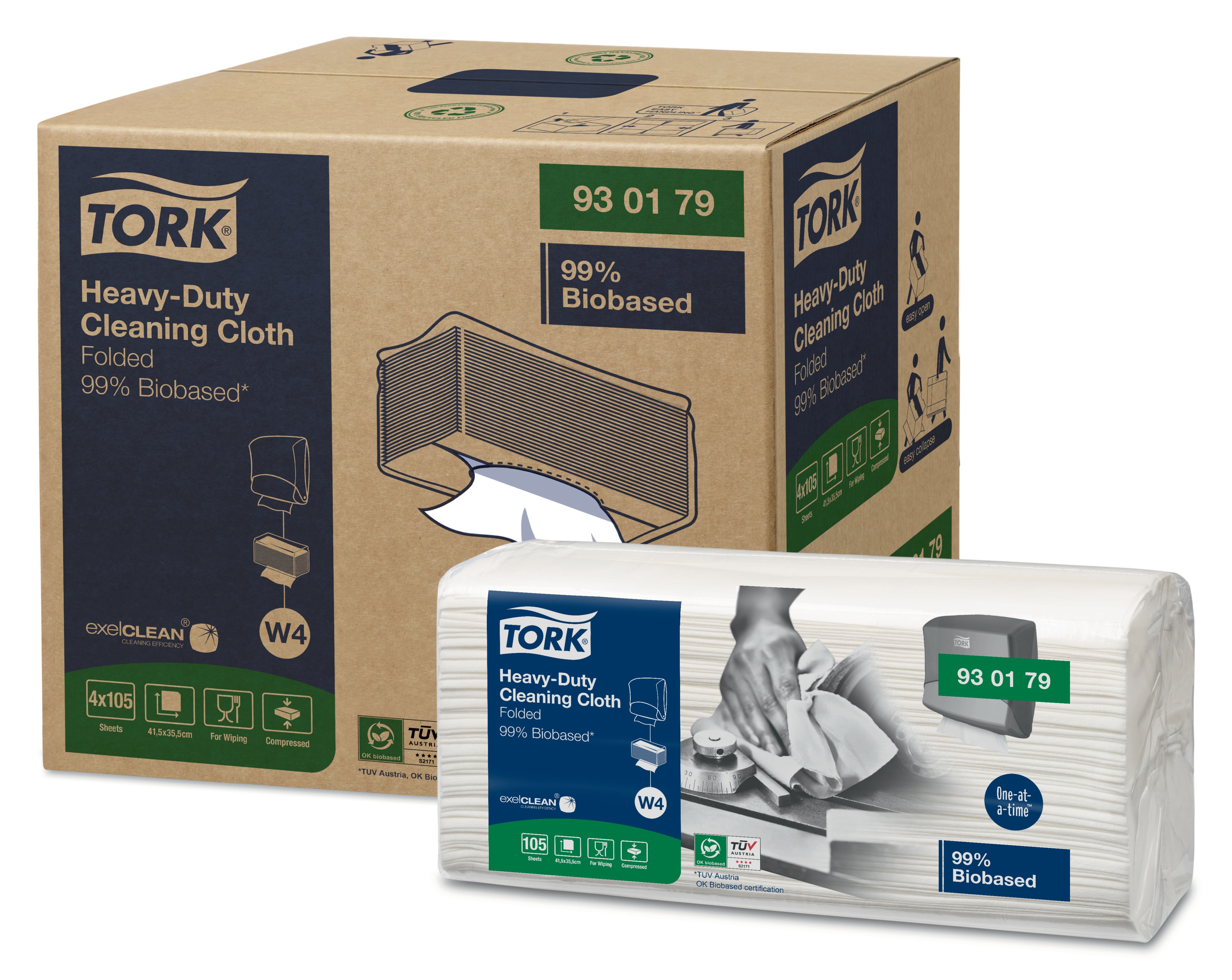 Tork Rengöringsduk kraftig 99 % Biobaserad