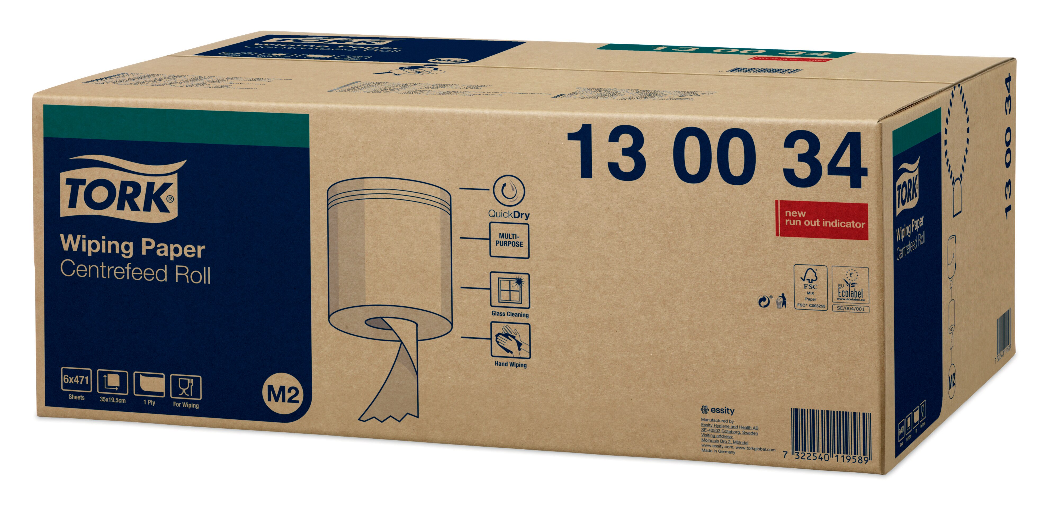 Tork Avtorkningspapper 1-lager - 3