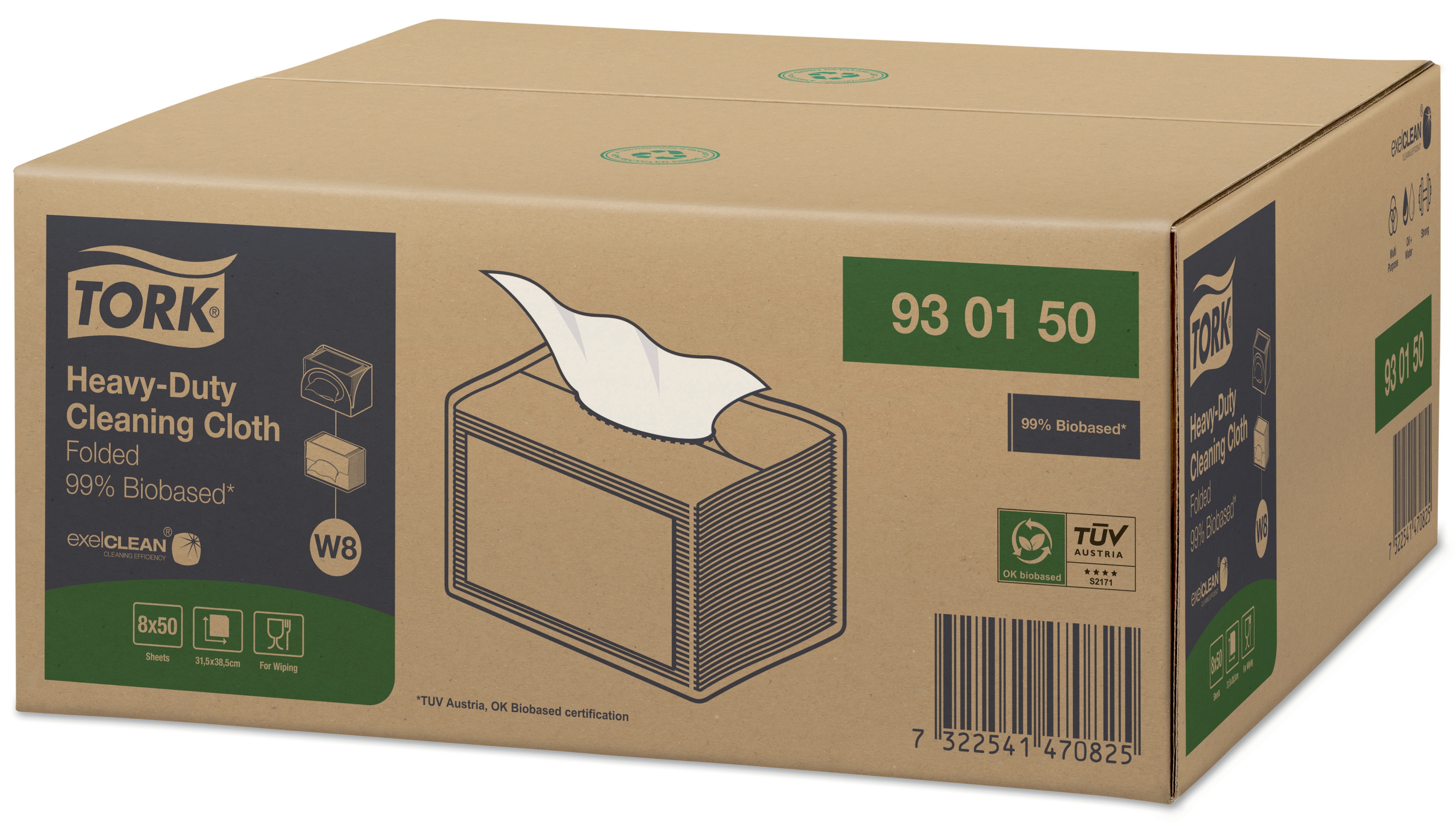 Tork Rengöringsduk kraftig, 99 % Biobaserad - 3