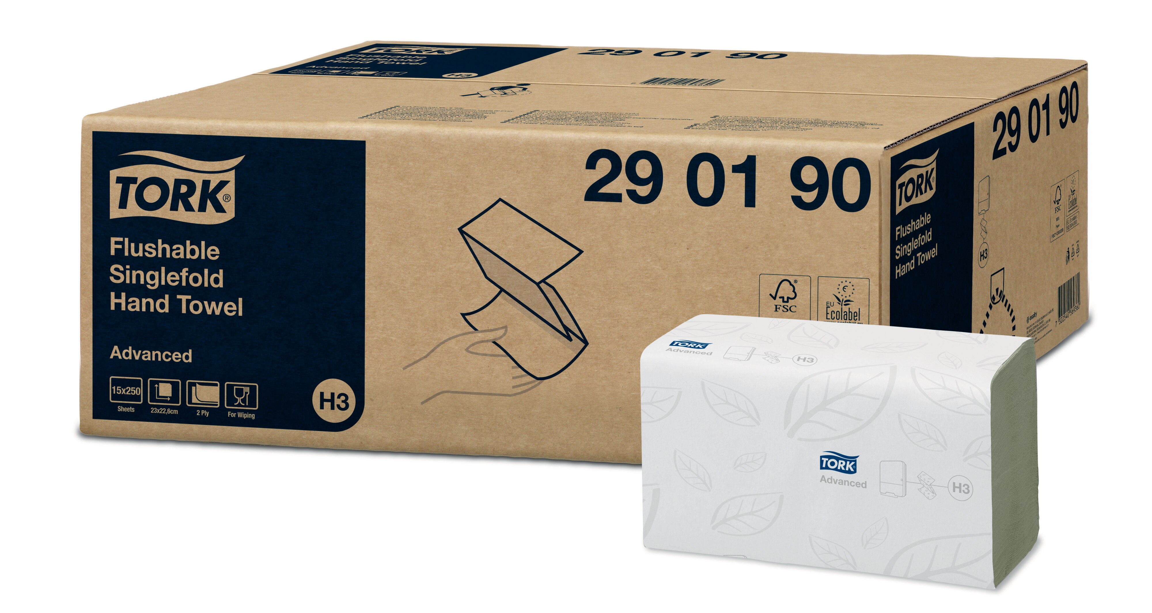Tork Singlefold Handduk – Spolbar, H3