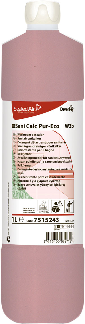 Sanitetsrent Diversey Taski Sani Calc Pur-Eco W3b 1L