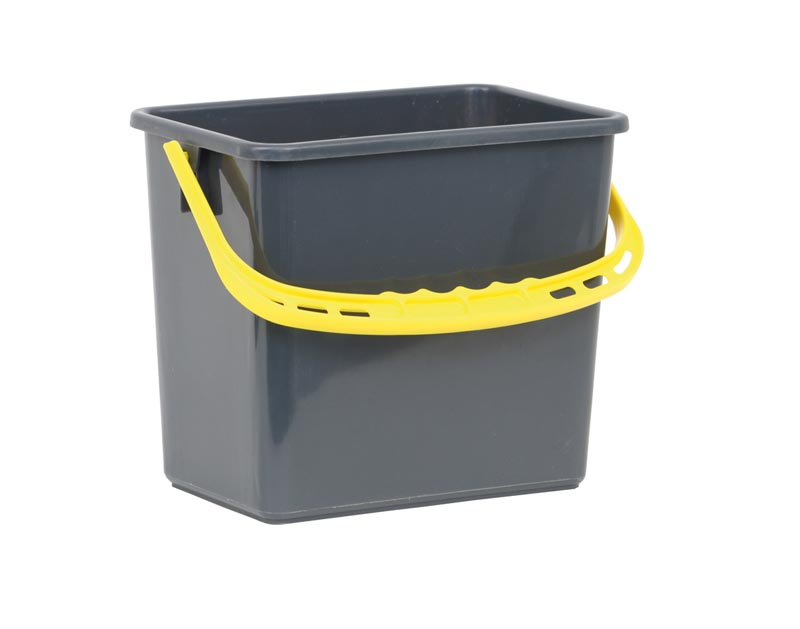 Hink Grå med Gult handtag 6L