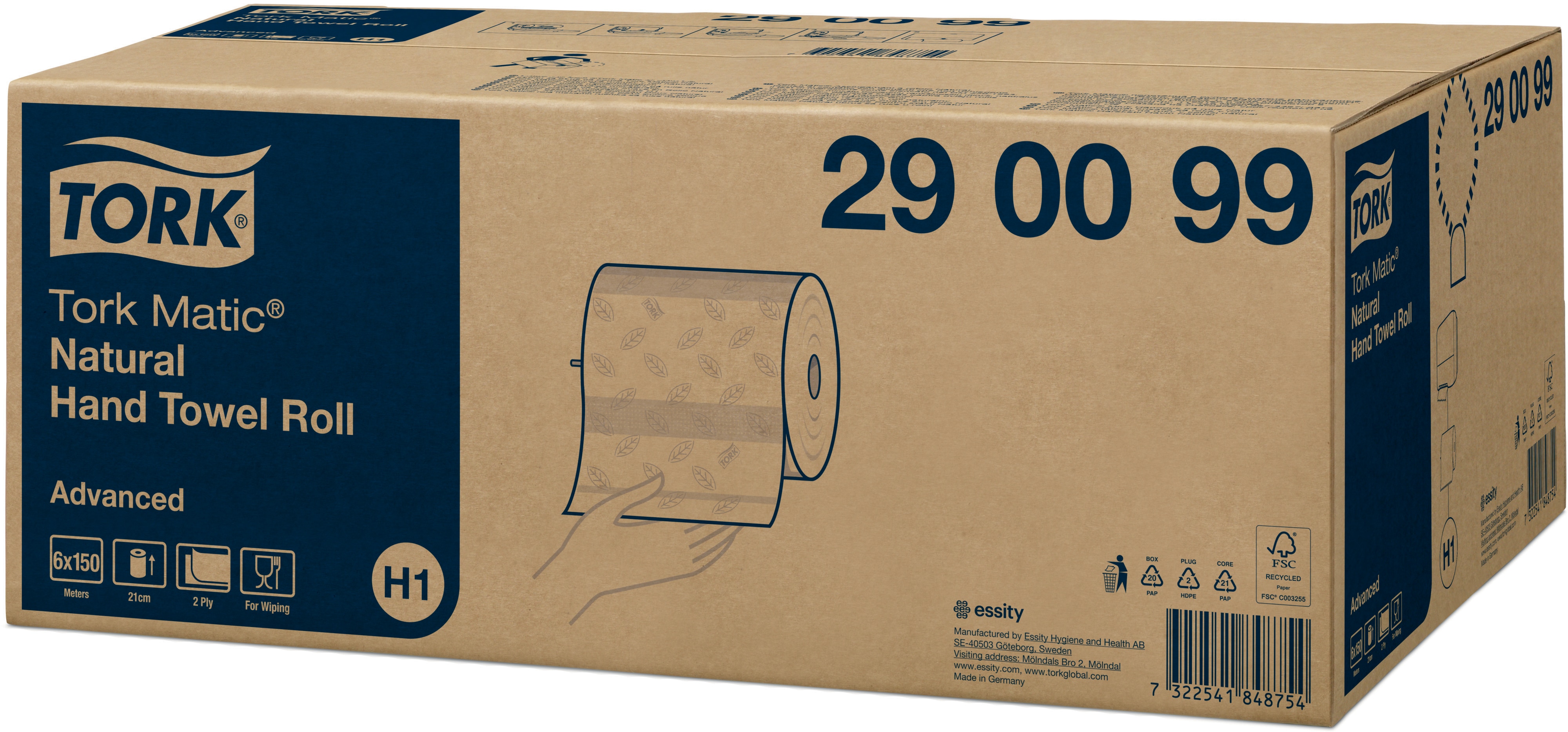 Tork Matic® Mjuk Handduk på rulle Natur - 3