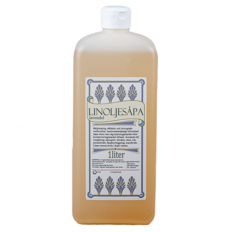 Grunne Linoljesåpa Lavendel 1 liter