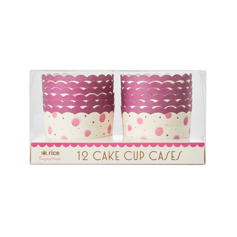 Rice Muffinsformar Rosa Prickar