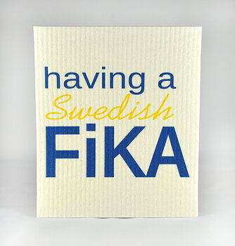 Swedish Fika Disktrasa och Kökshandduk