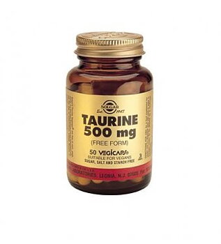 Taurin 500mg Friform 50 veg.kap Solgar