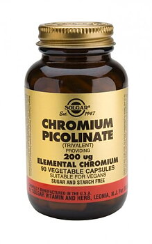 Chrome Piccolinat, Krom  200mcg jästfria 