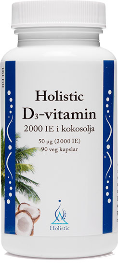 D3 i kokosolja 50 mcg 90k