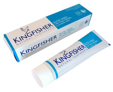 Kingfisher tandkräm - Aloe Vera, Tea Tree, Fennel
