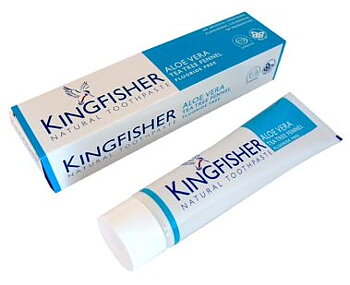 Kingfisher tandkräm - Aloe Vera, Tea Tree, Fennel
