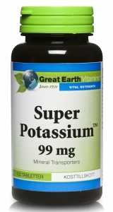 Kalium, Super Potassium 99mg 100tab.
