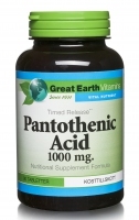 Pantotensyra, B5, Pantothenic Acid 1000mg 90t