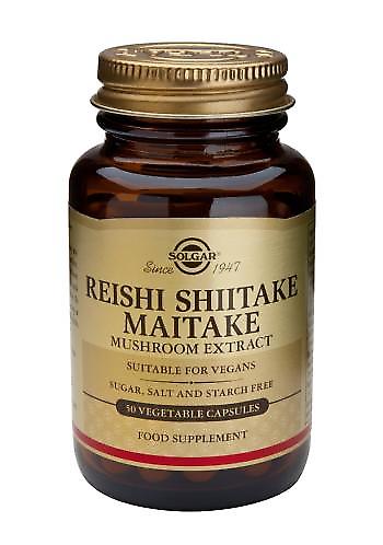 Reihi Shiitake Maitake Mushroom Extract, Svampextrakt 100mg 