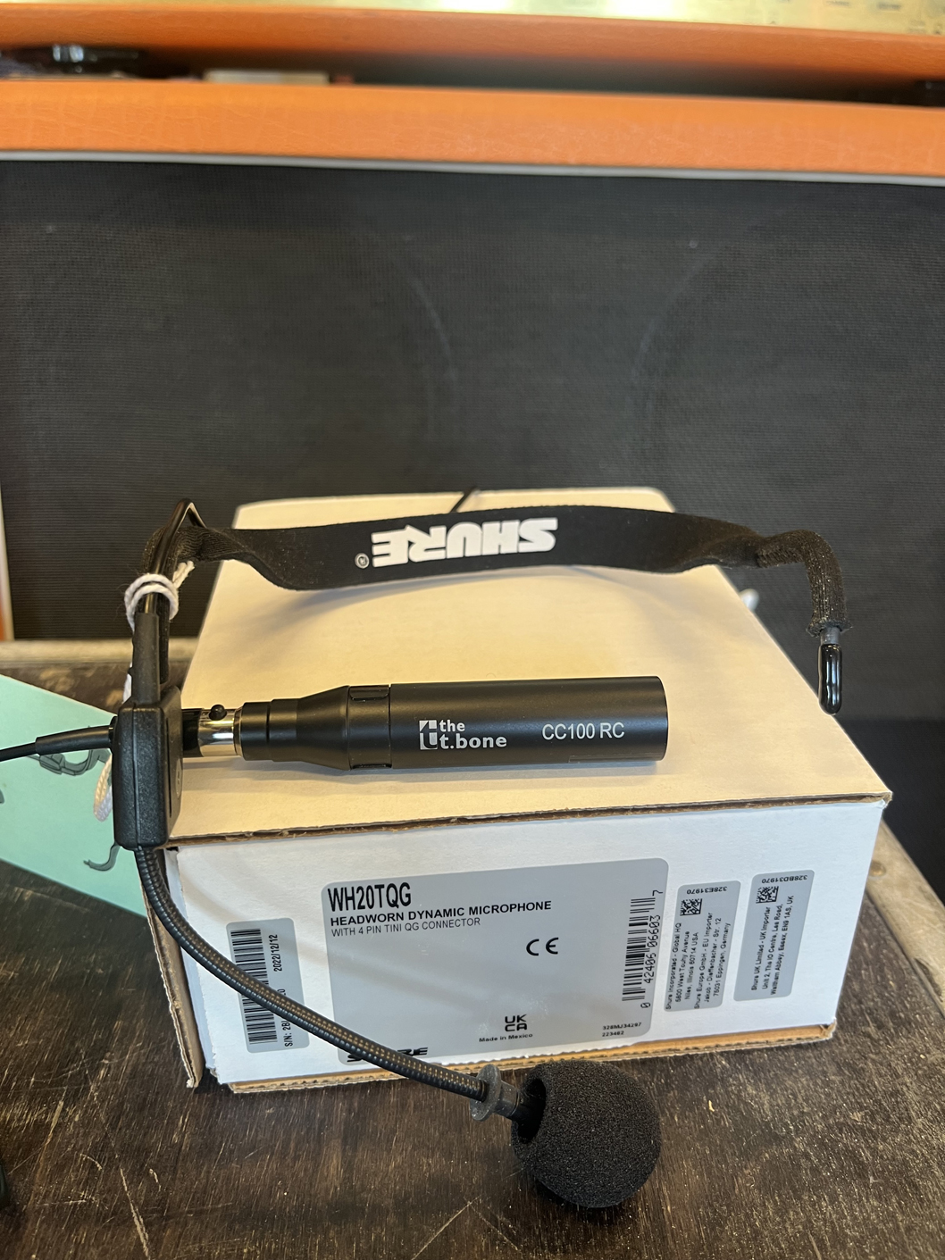 Shure WH20TQG headset m XLR-adapter