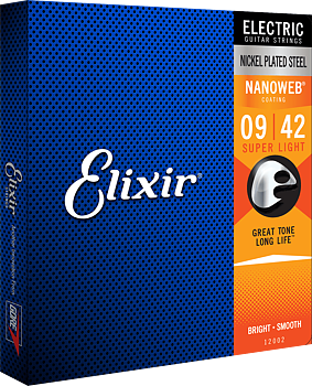 Elixir Nanoweb Nickel Plated Steel 0942