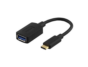 Deltaco USB Adapter USB-C - USB-A, 3.1 Gen 1, 15cm