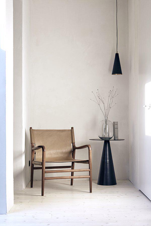 Faro Loungestol i teak/läder - Natur 