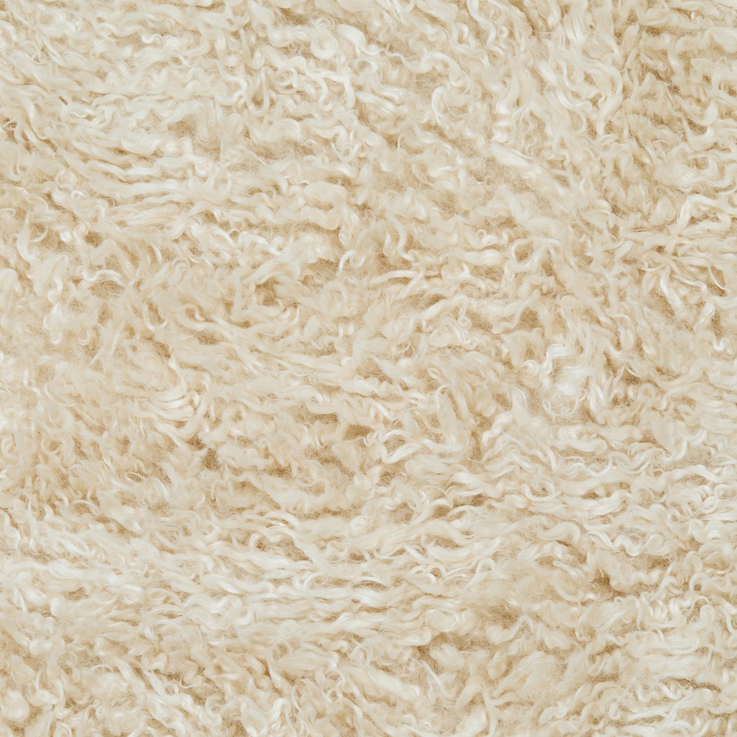 Wooly Pläd i fårskinnsimitation Beige - 4