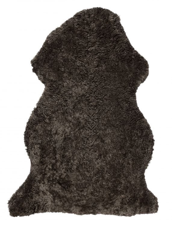 Curly Lockigt Fårskinn Brun - 5