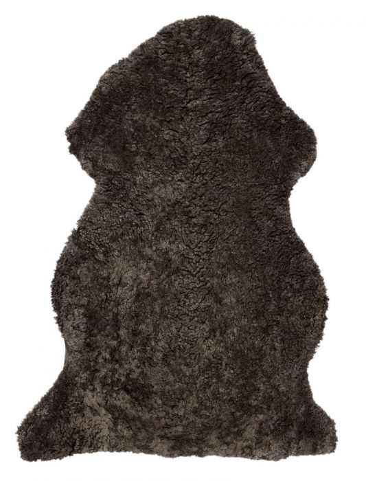 Curly Lockigt Fårskinn Brun - 4
