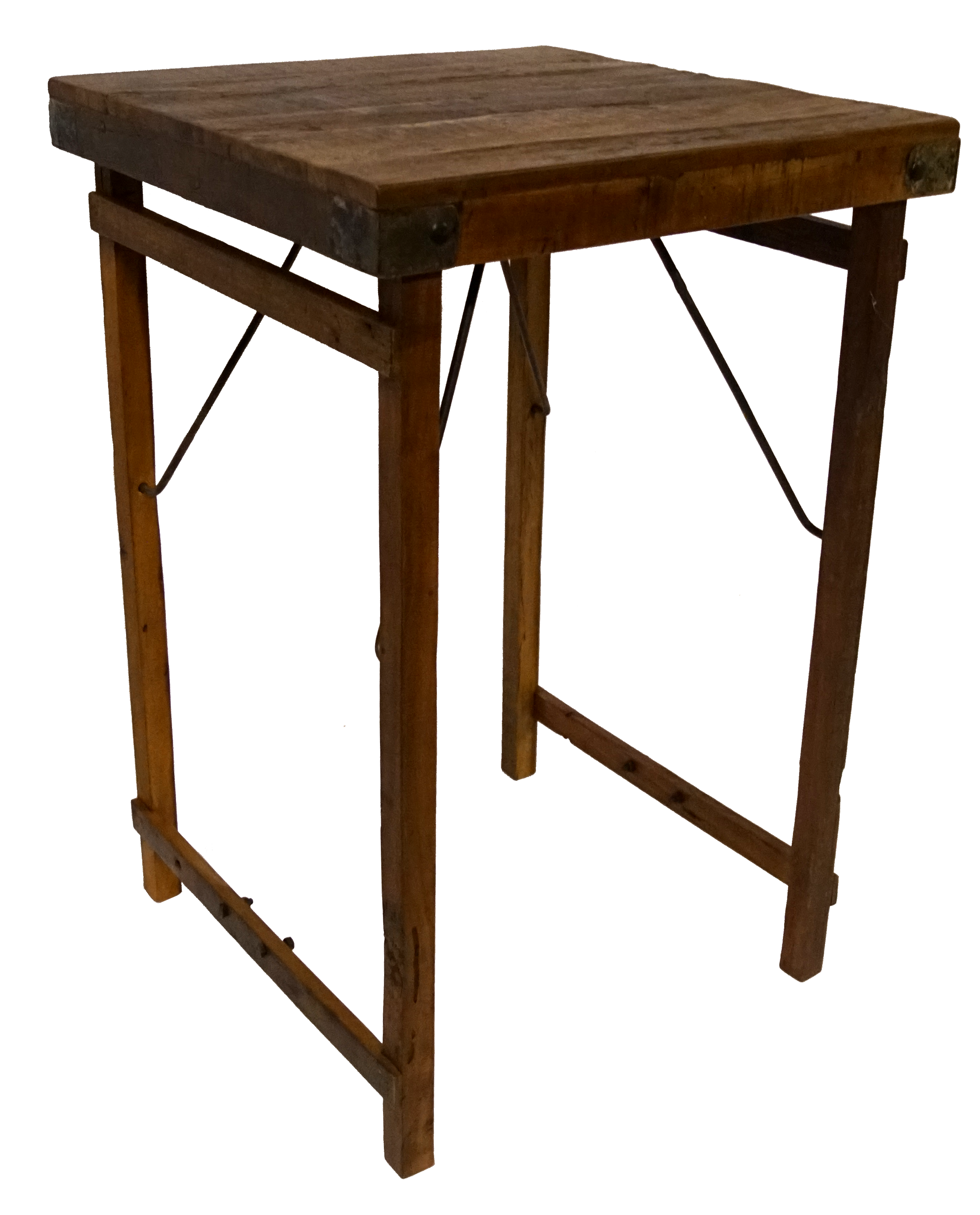 Calcutta Barbord 70x70 cm – Hopfällbart Bord i Massivt Återvunnet Trä - 6