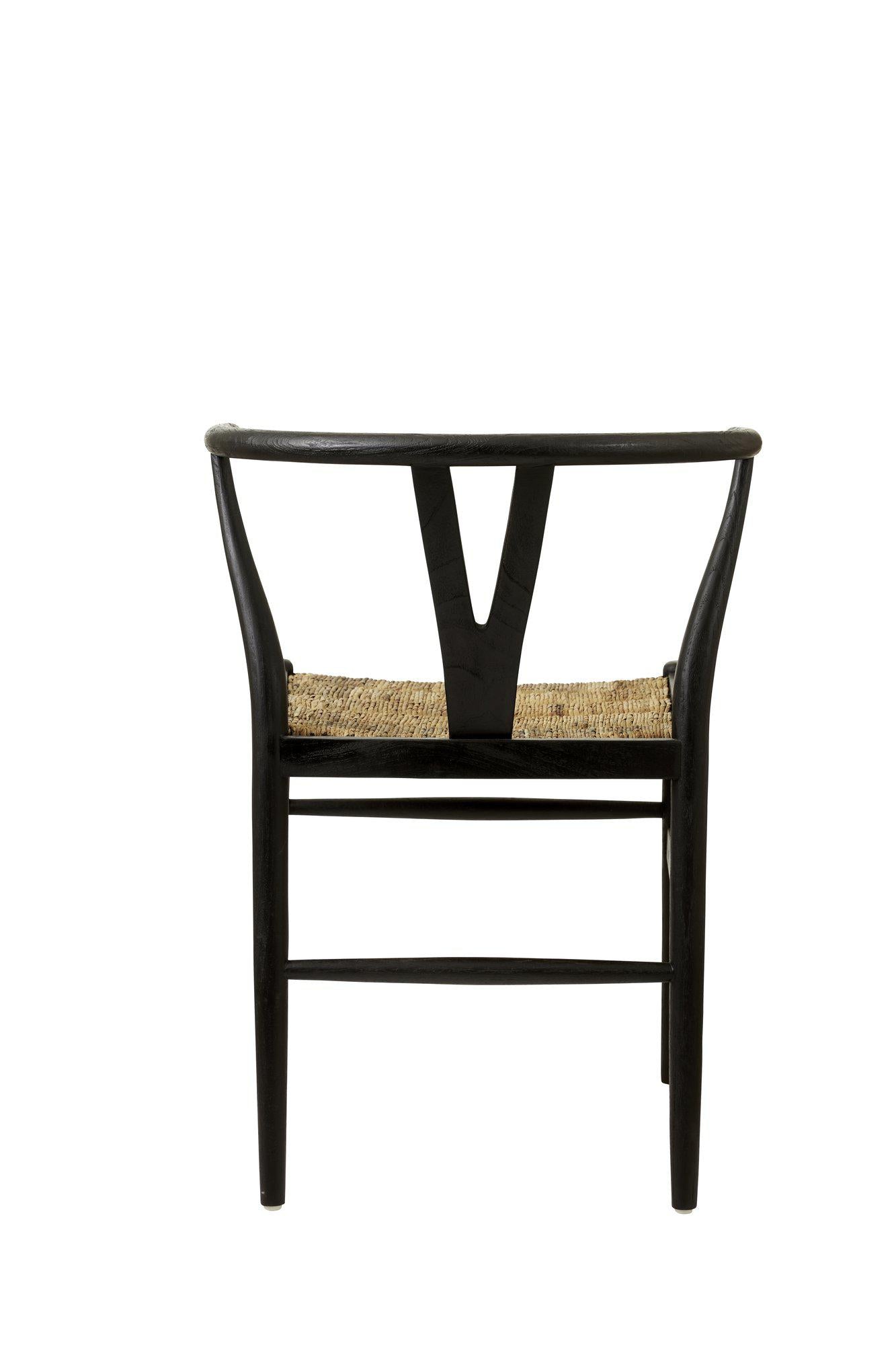 Aspen Stol i teak Svart/Brun  - 8