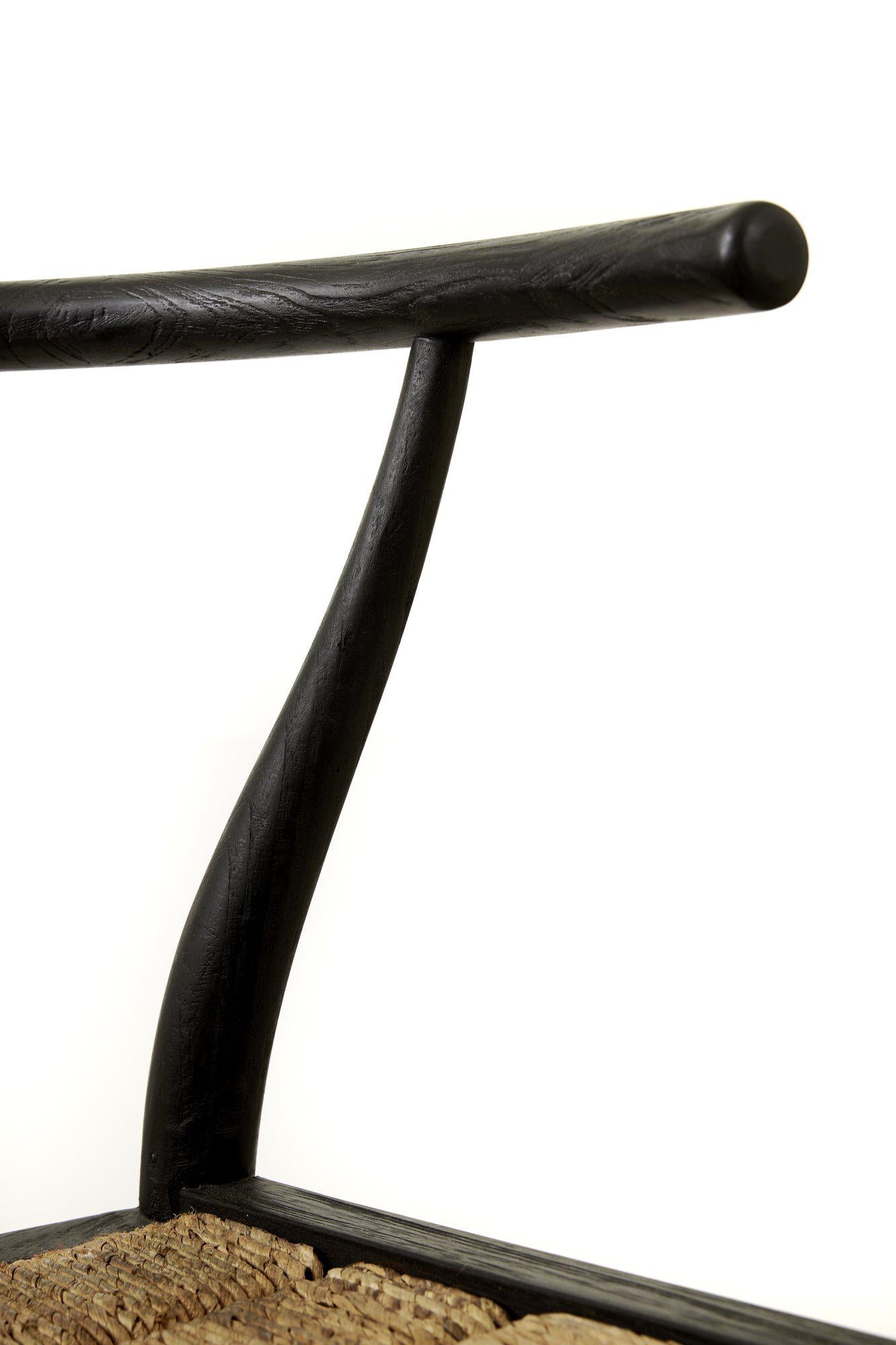 Aspen Stol i teak Svart/Brun  - 10