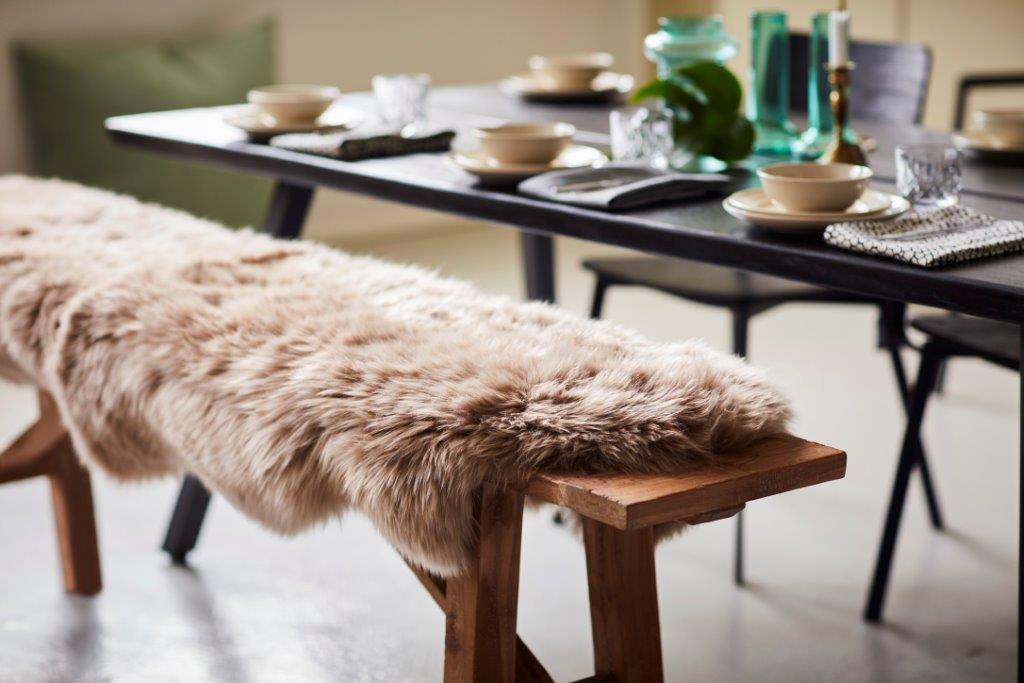 Gently Beige fårskinn med lyxig volym 180 cm - 3