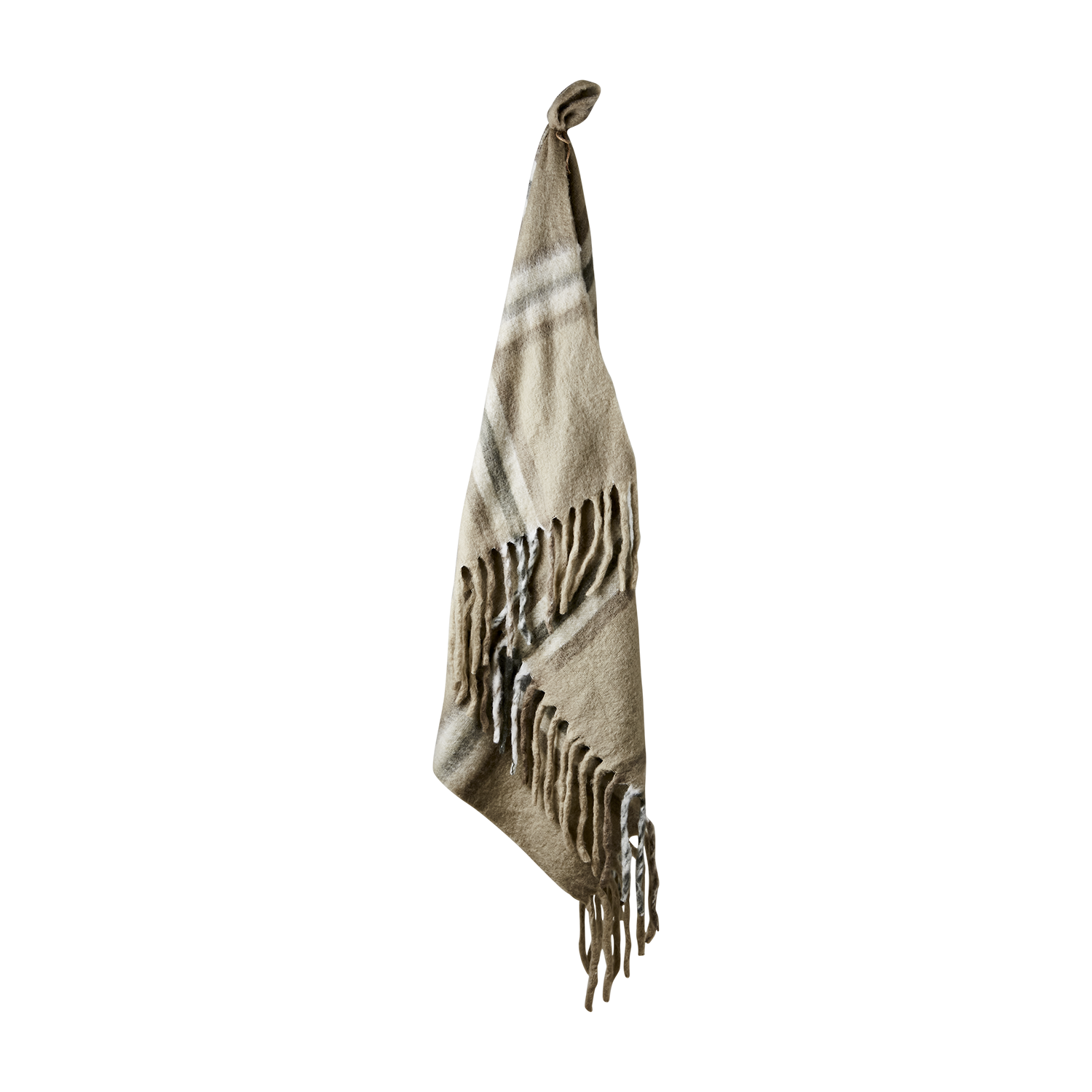 Frasse Filt Rutig Beige - 4