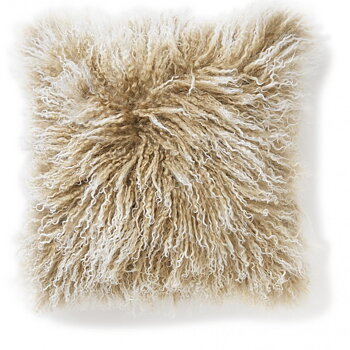 Kuddfodral Långhårigt Fårskinn - Beige