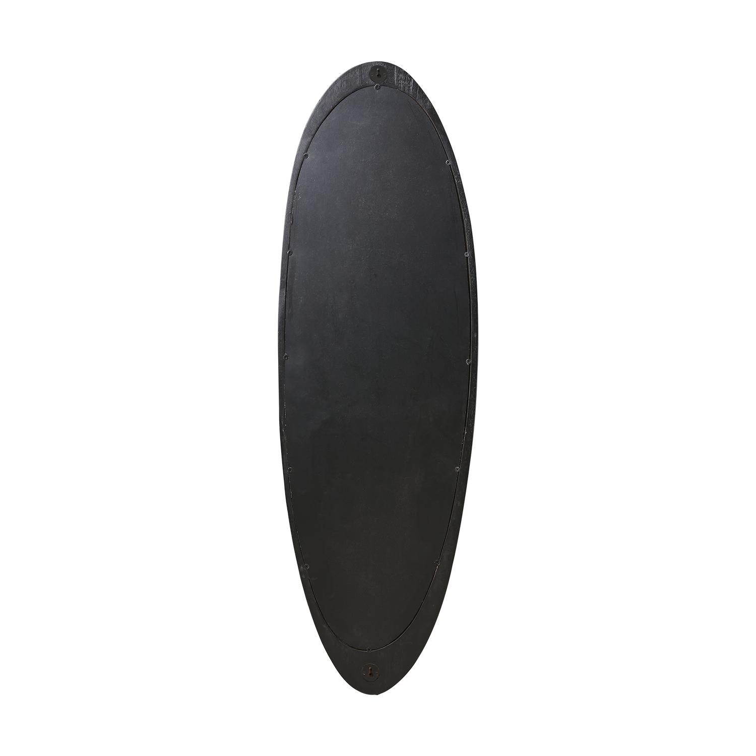 Portland oval spegel - Svart 