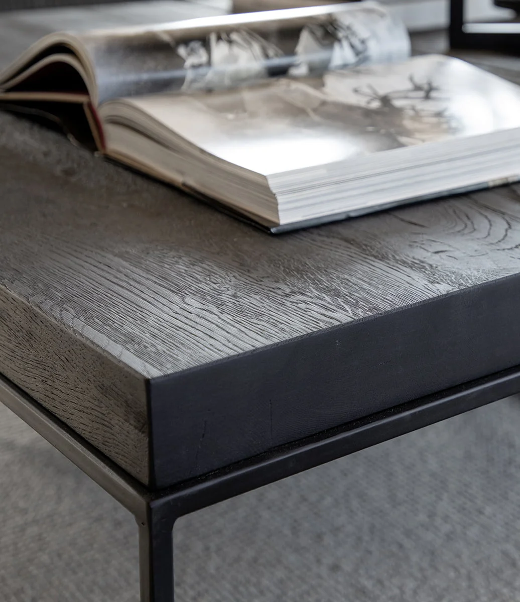 Carlisle Soffbord i massiv ek  Matt black - 3