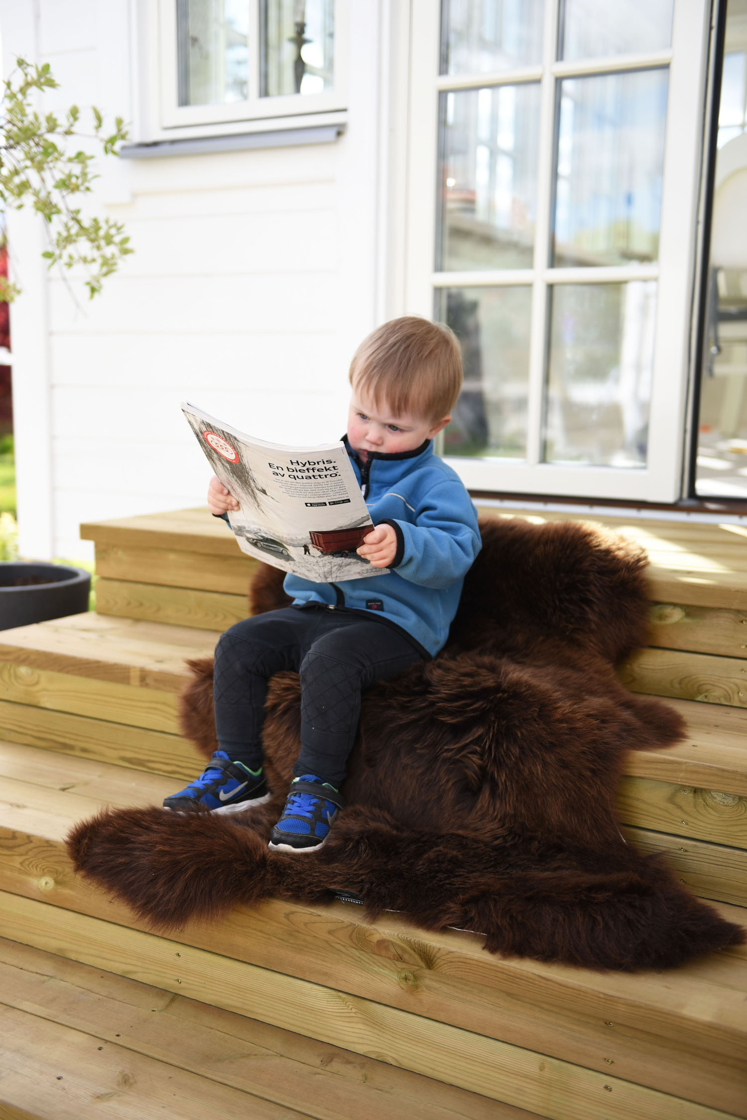 Gently Långhårigt Fårskinn Naturligt brun  - 3