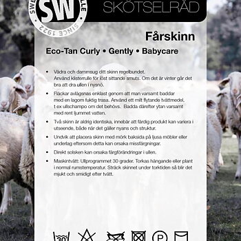 Gently Långhårigt Fårskinn - Grön