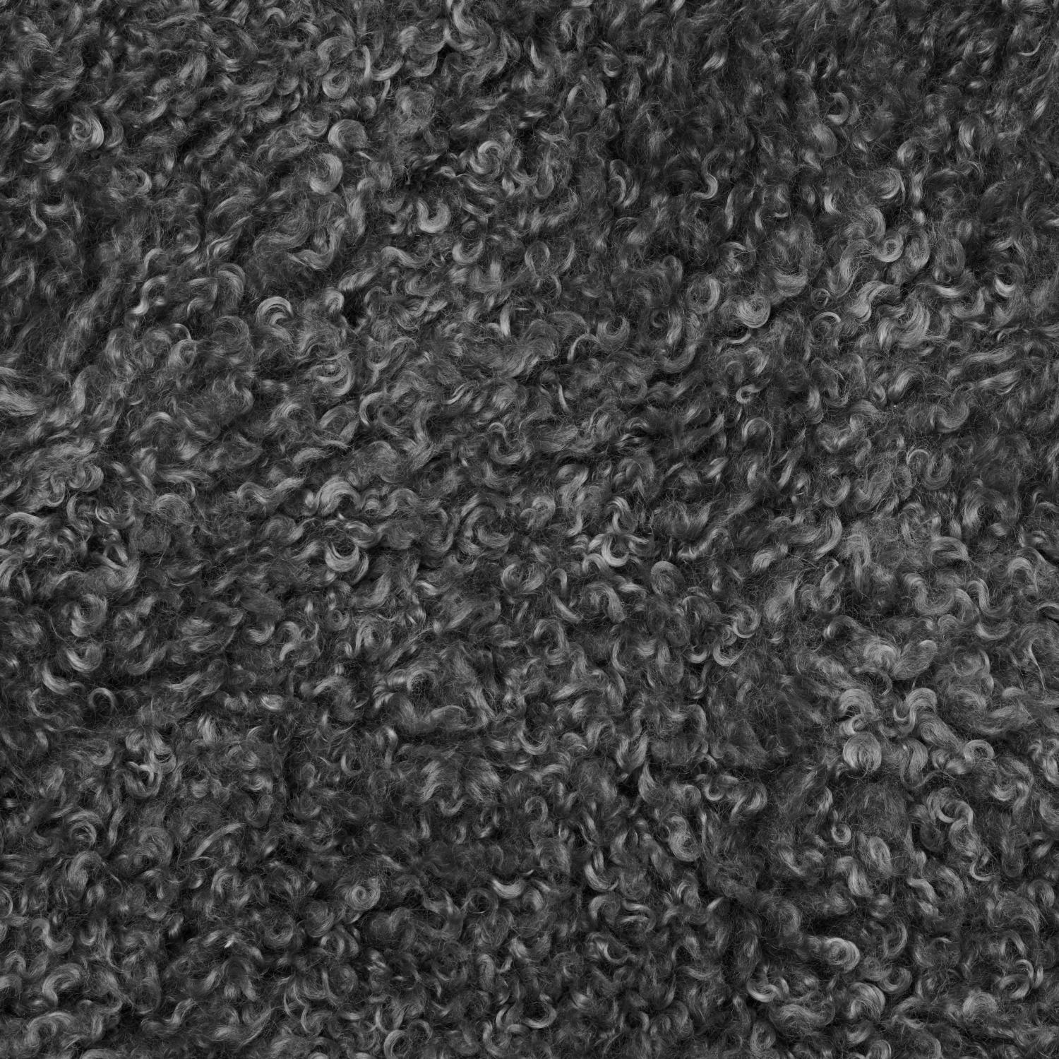 Wooly Pläd i fårskinnsimitation Grå  - 3